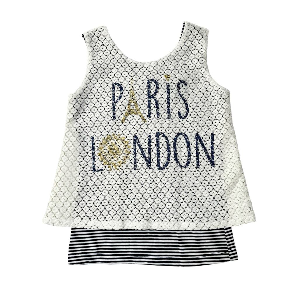 Lily Bleu Paris London Layered Shirt Size 5